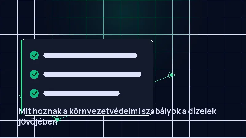 Mit hoznak a környezetvédelmi szabályok a dízelek jövőjében