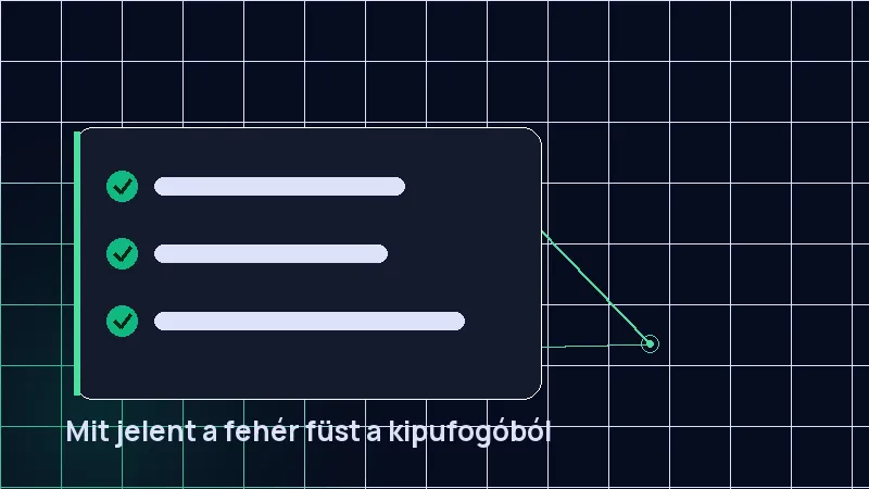 Mit jelent a fehér füst a kipufogóból