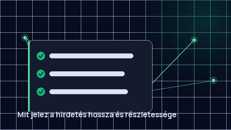 Mit jelez a hirdetés hossza és részletessége
