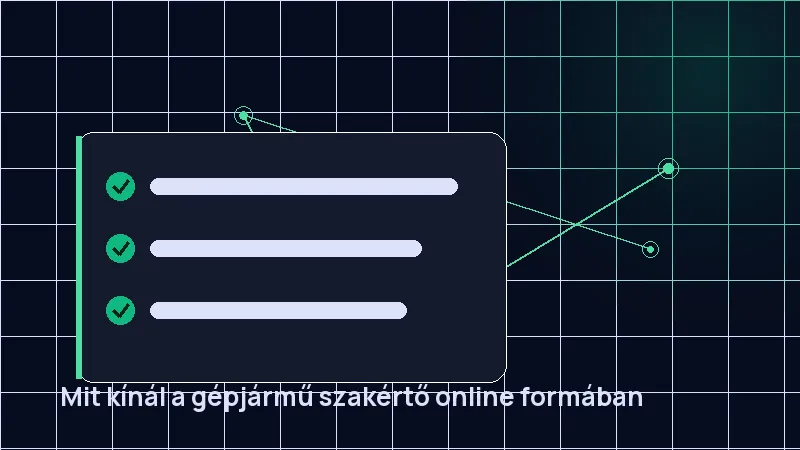 Mit kínál a gépjármű szakértő online formában