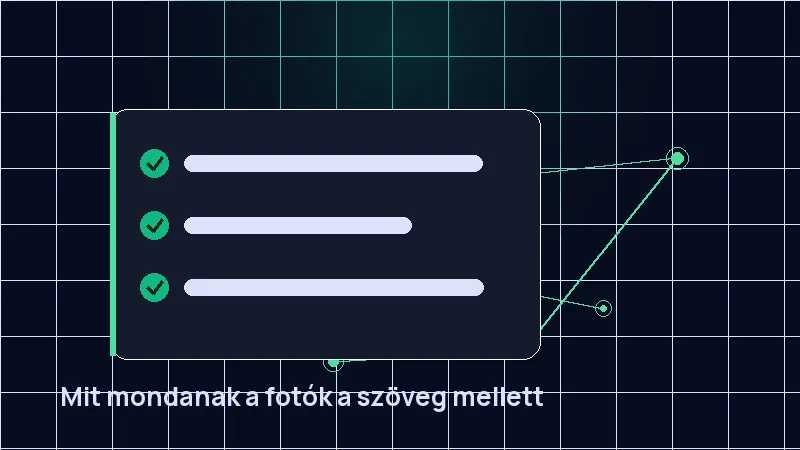 Mit mondanak a fotók a szöveg mellett
