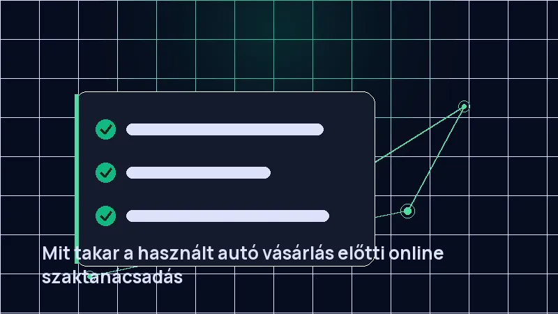Mit takar a használt autó vásárlás előtti online szaktanácsadás