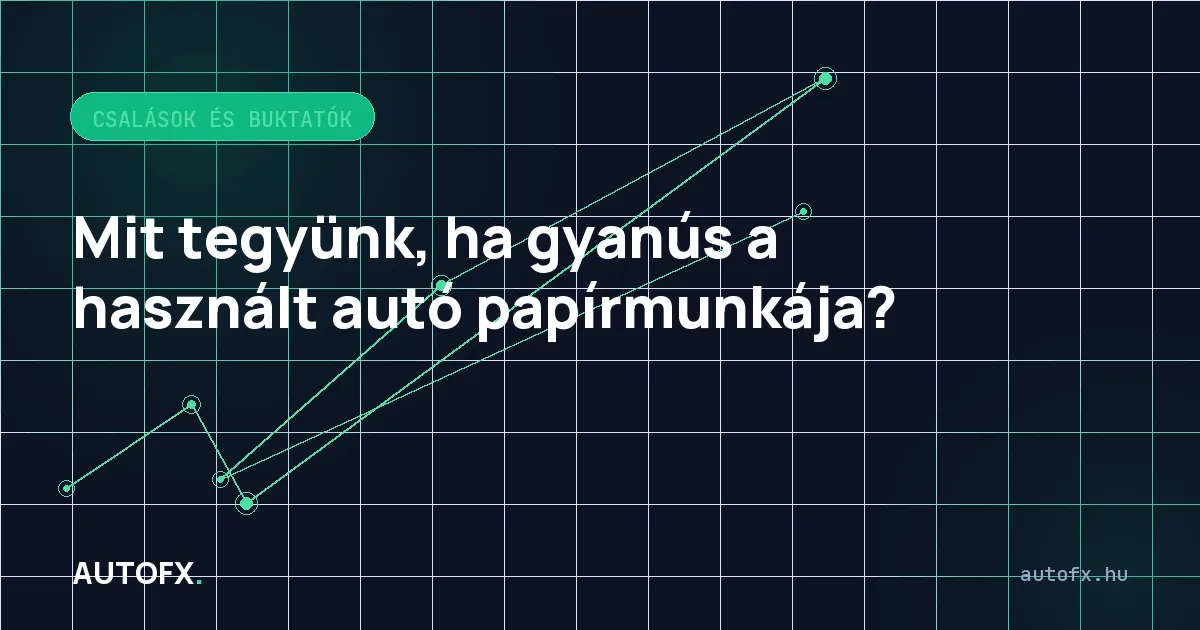 Mit tegyünk, ha gyanús a használt autó papírmunkája?