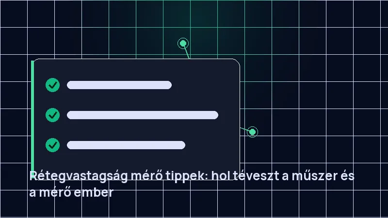 Rétegvastagság mérő tippek: hol téveszt a műszer és a mérő ember