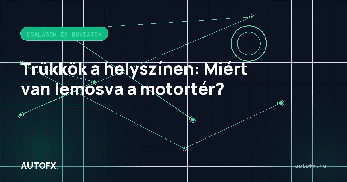 Trükkök a helyszínen: Miért van lemosva a motortér?